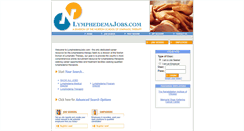 Desktop Screenshot of lymphedemajobs.com